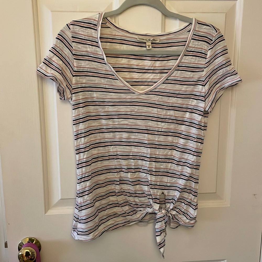 Women’s Striped Short Sleeve Shirt